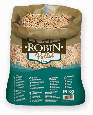 worek pelletu opałowego Robin do kupienia w Lubyczy Królewskiej lub sklepie internetowym